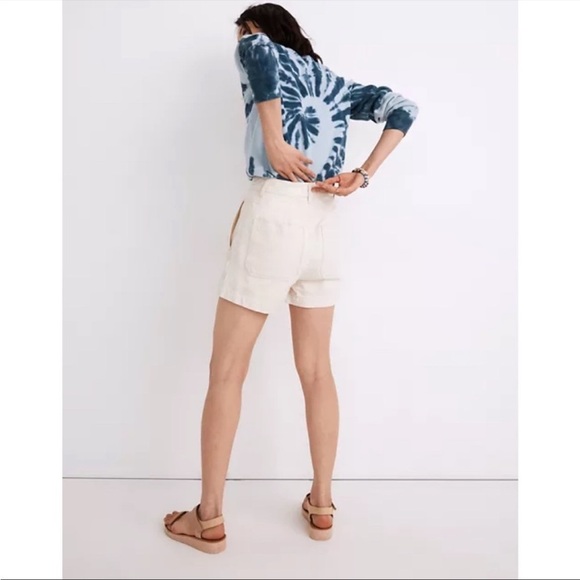 Madewell- NWT Denim Dempsey Shorts in Vintage Canvas Wash- Size 32 - Picture 3 of 9